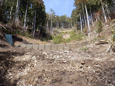 釜ヶ峰山山腹工事