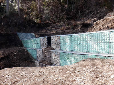 釜ヶ峰山山腹工事