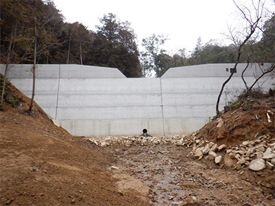 姥ヶ原山渓間工事