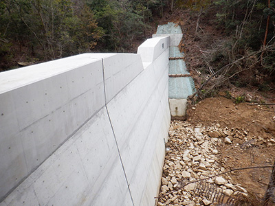 姥ヶ原山渓間工事