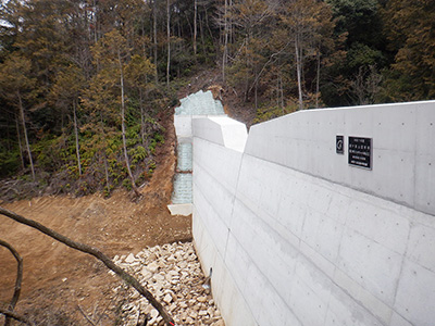 姥ヶ原山渓間工事